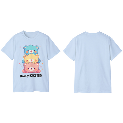 100% Cotton Short Sleeve Tee | Kawaii-Bear-003