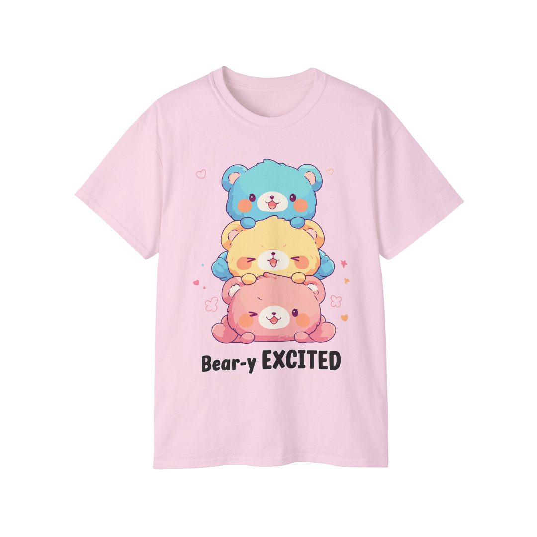 100%纯棉短袖T恤 | Kawaii-Bear-003