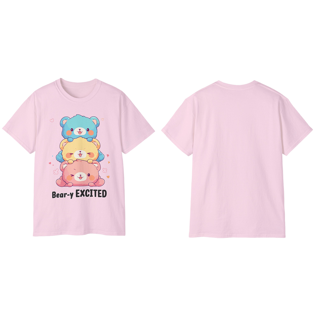 100%纯棉短袖T恤 | Kawaii-Bear-003