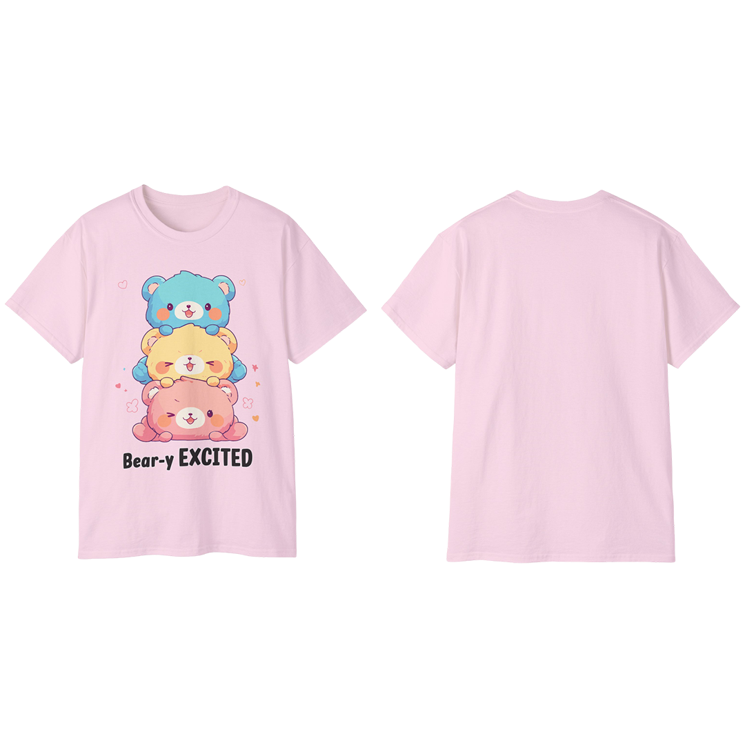 100%纯棉短袖T恤 | Kawaii-Bear-003