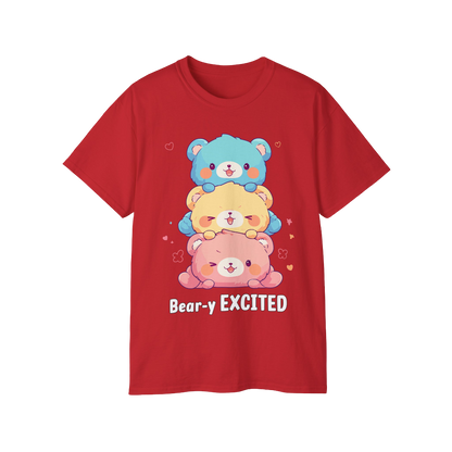 100% Cotton Short Sleeve Tee | Kawaii-Bear-003