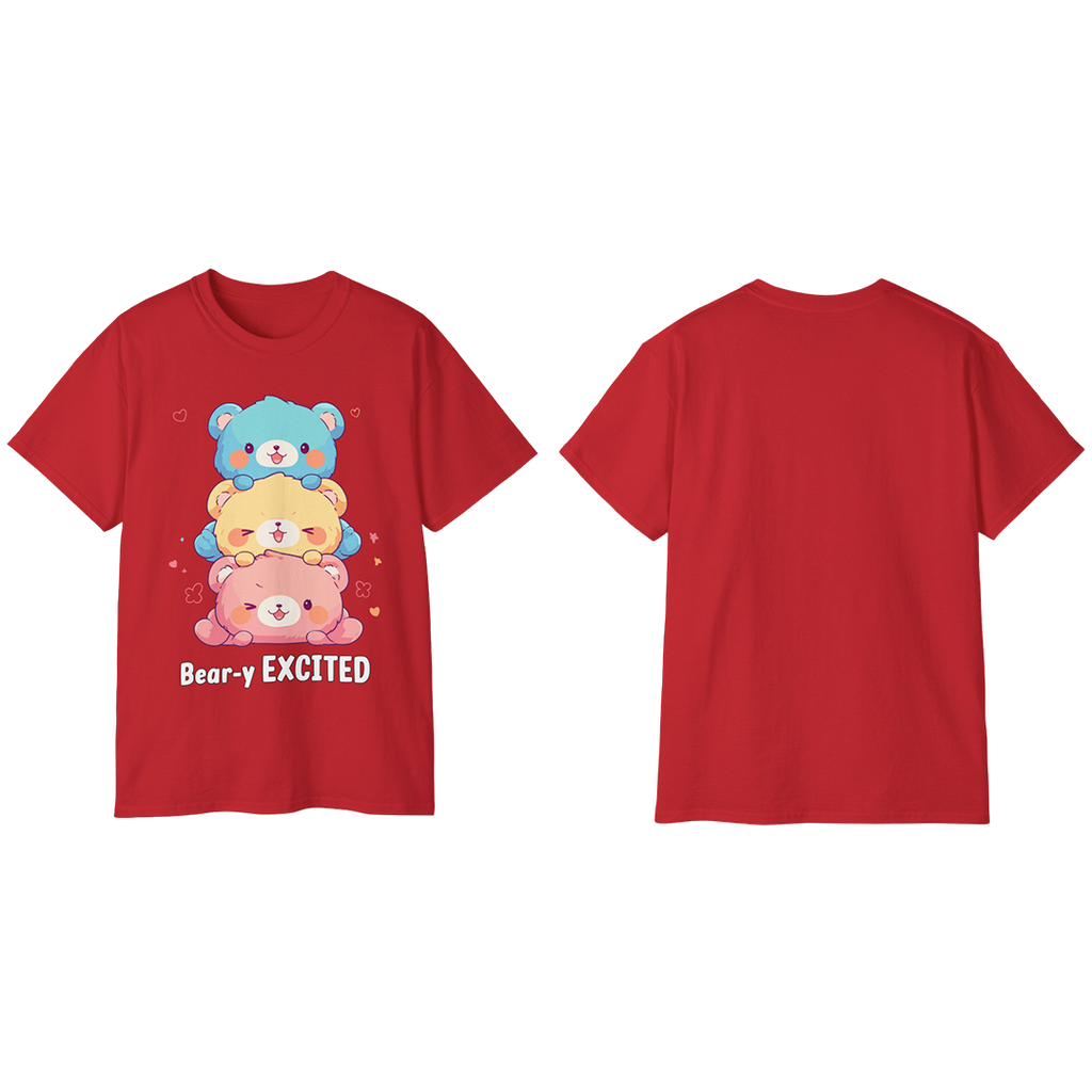 100%纯棉短袖T恤 | Kawaii-Bear-003