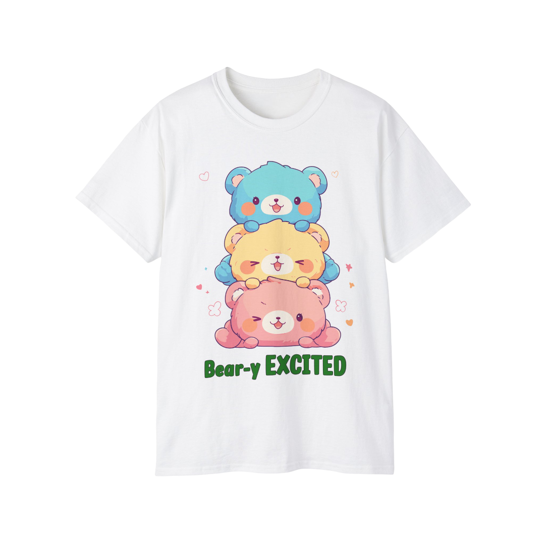 100%纯棉短袖T恤 | Kawaii-Bear-003