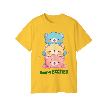 100% Cotton Short Sleeve Tee | Kawaii-Bear-003