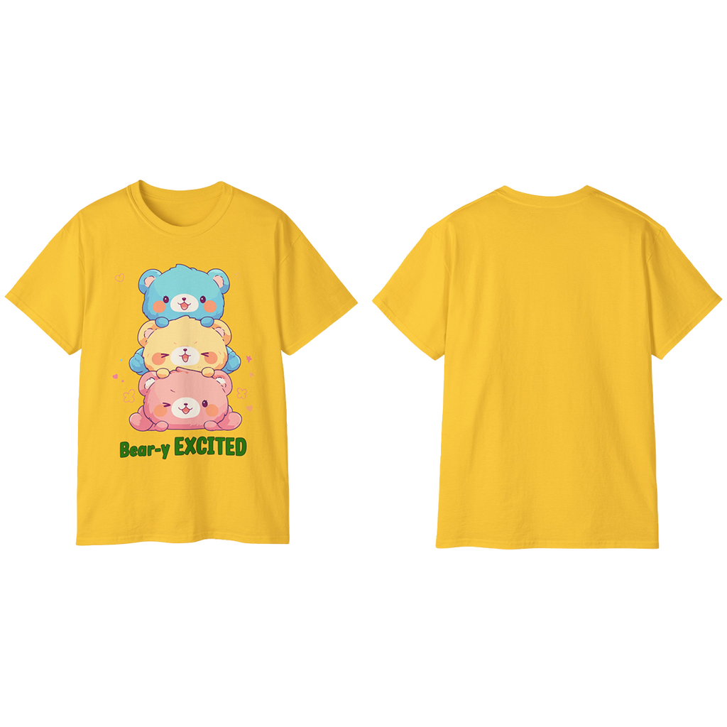 100%纯棉短袖T恤 | Kawaii-Bear-003