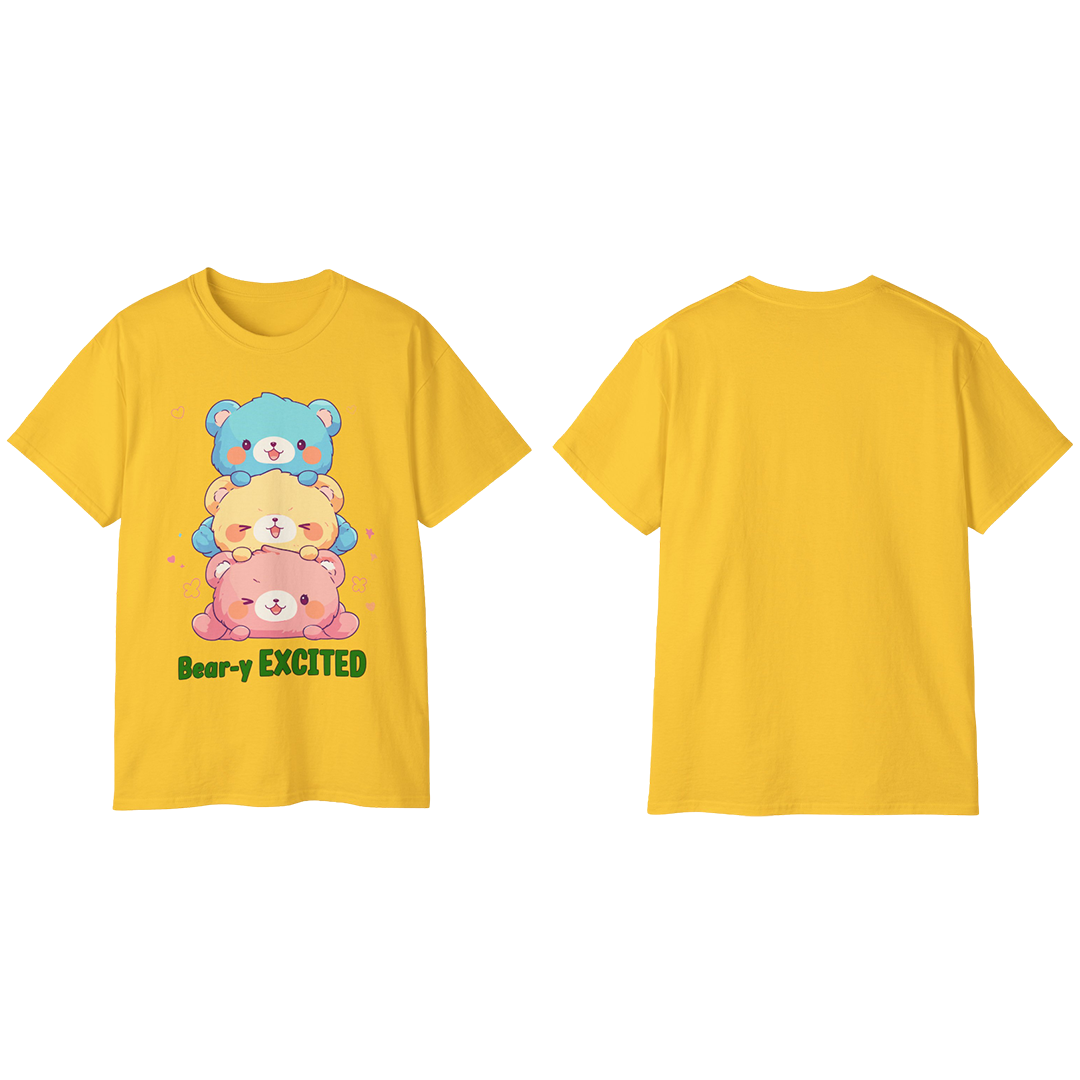 100%纯棉短袖T恤 | Kawaii-Bear-003