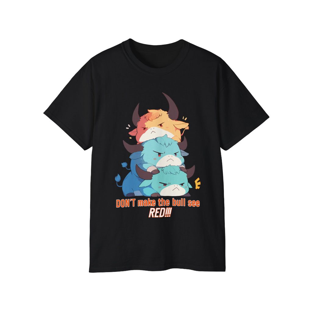 100% Cotton Short Sleeve Tee | Kawaii-Bull-001