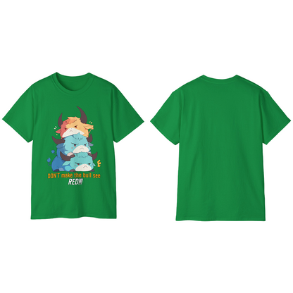 100% Cotton Short Sleeve Tee | Kawaii-Bull-001