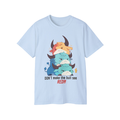 100% Cotton Short Sleeve Tee | Kawaii-Bull-001