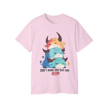 100% Cotton Short Sleeve Tee | Kawaii-Bull-001