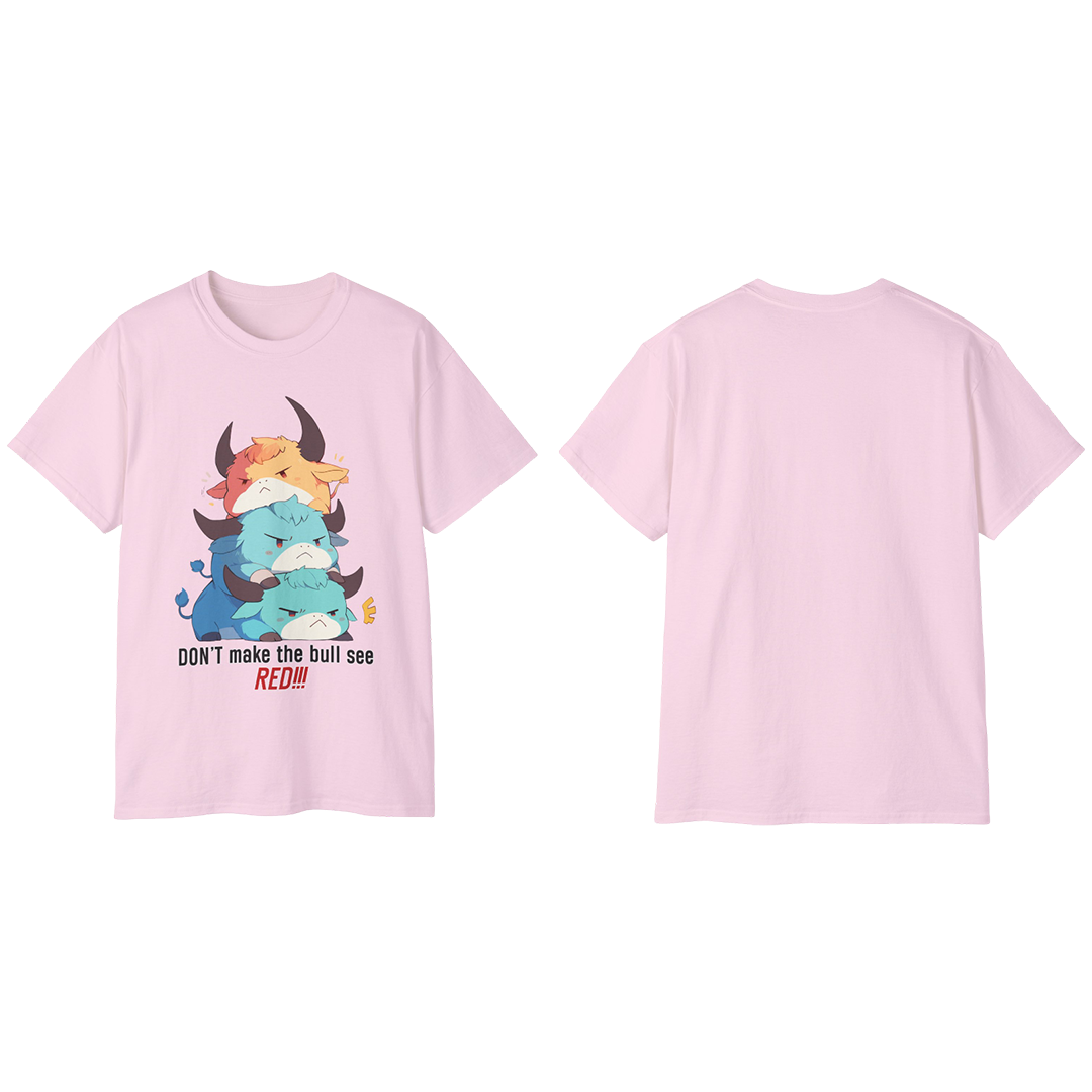 100% Cotton Short Sleeve Tee | Kawaii-Bull-001