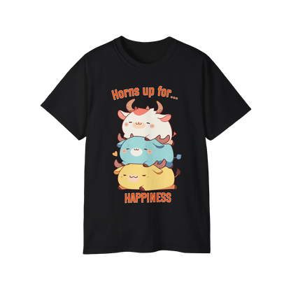 100% Cotton Short Sleeve Tee | Kawaii-Bull-002