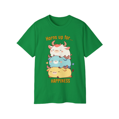 100% Cotton Short Sleeve Tee | Kawaii-Bull-002