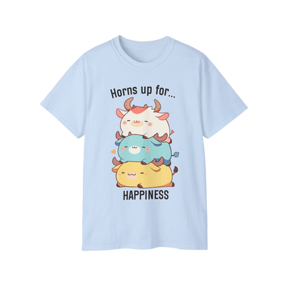 100% Cotton Short Sleeve Tee | Kawaii-Bull-002