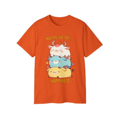 100% Cotton Short Sleeve Tee | Kawaii-Bull-002