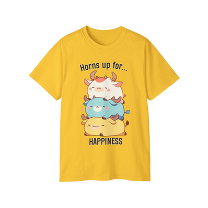 100% Cotton Short Sleeve Tee | Kawaii-Bull-002