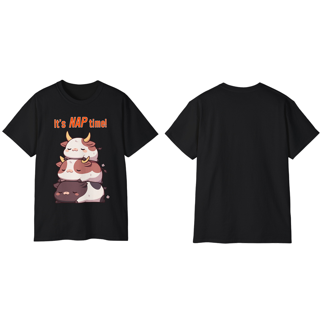 100% Cotton Short Sleeve Tee | Kawaii-Bull-003