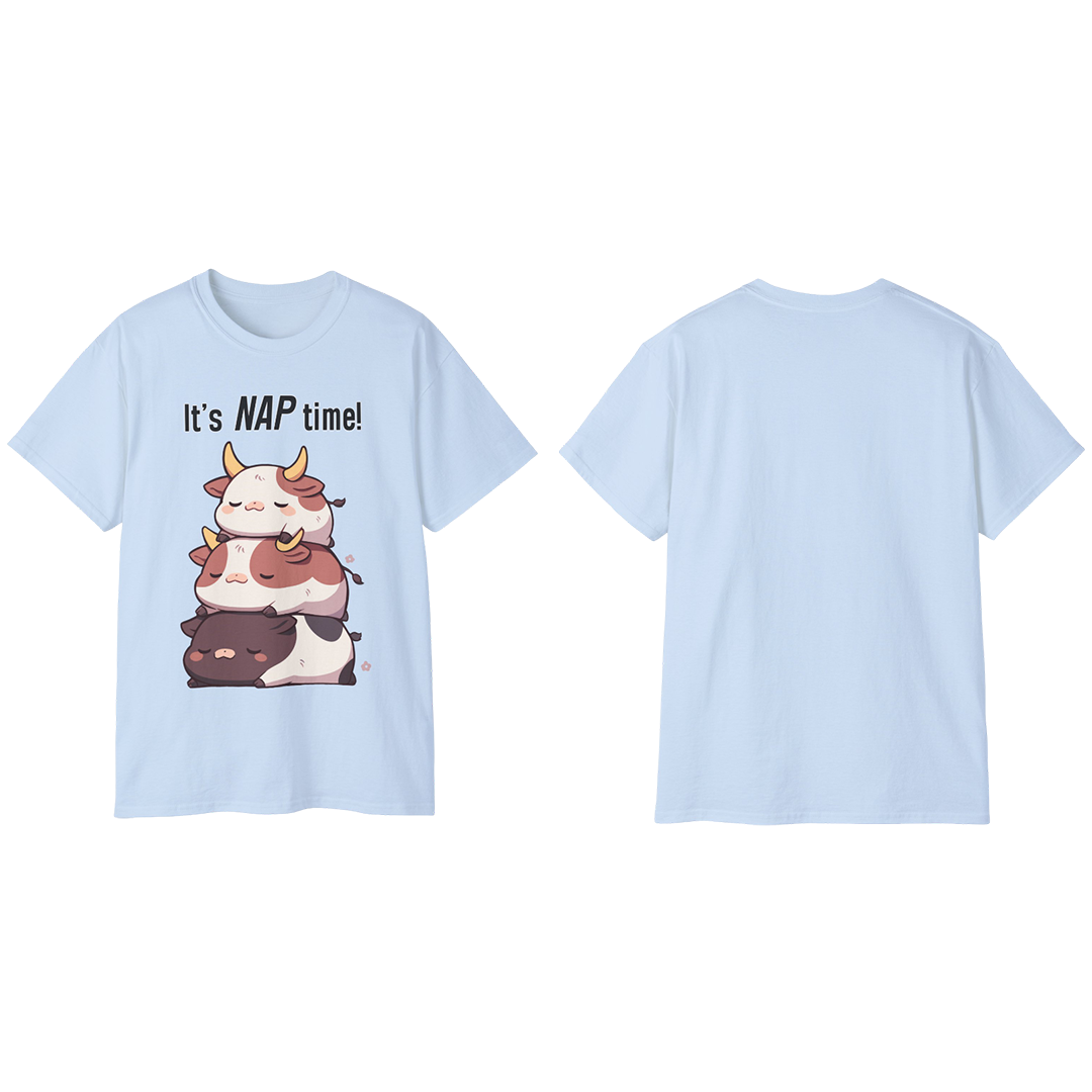 100% Cotton Short Sleeve Tee | Kawaii-Bull-003