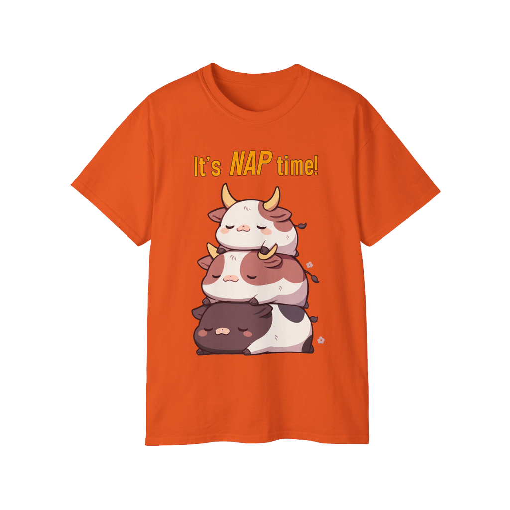 100% Cotton Short Sleeve Tee | Kawaii-Bull-003