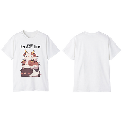 100% Cotton Short Sleeve Tee | Kawaii-Bull-003