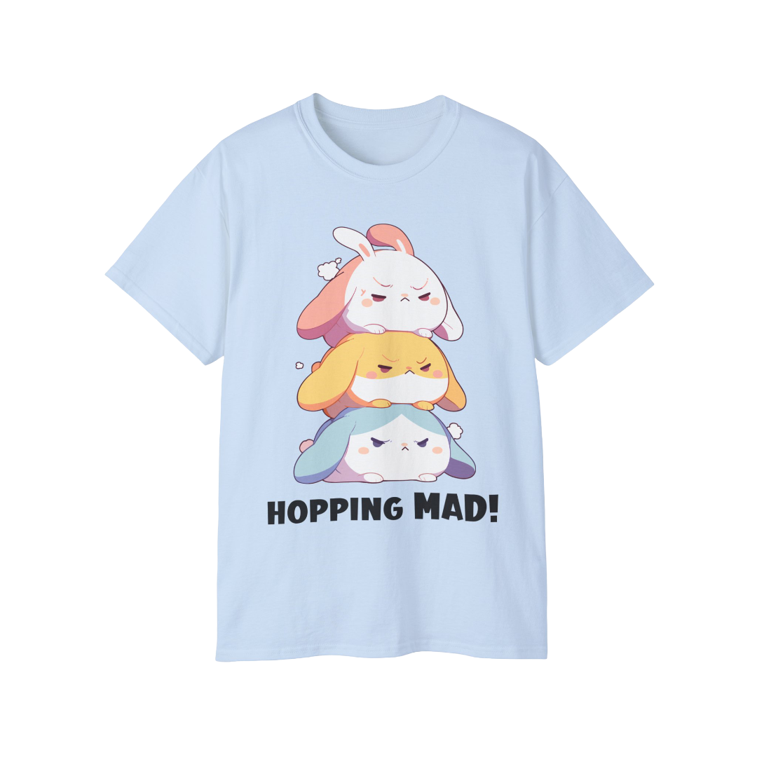 100% Cotton Short Sleeve Tee | Kawaii-Bunny-001