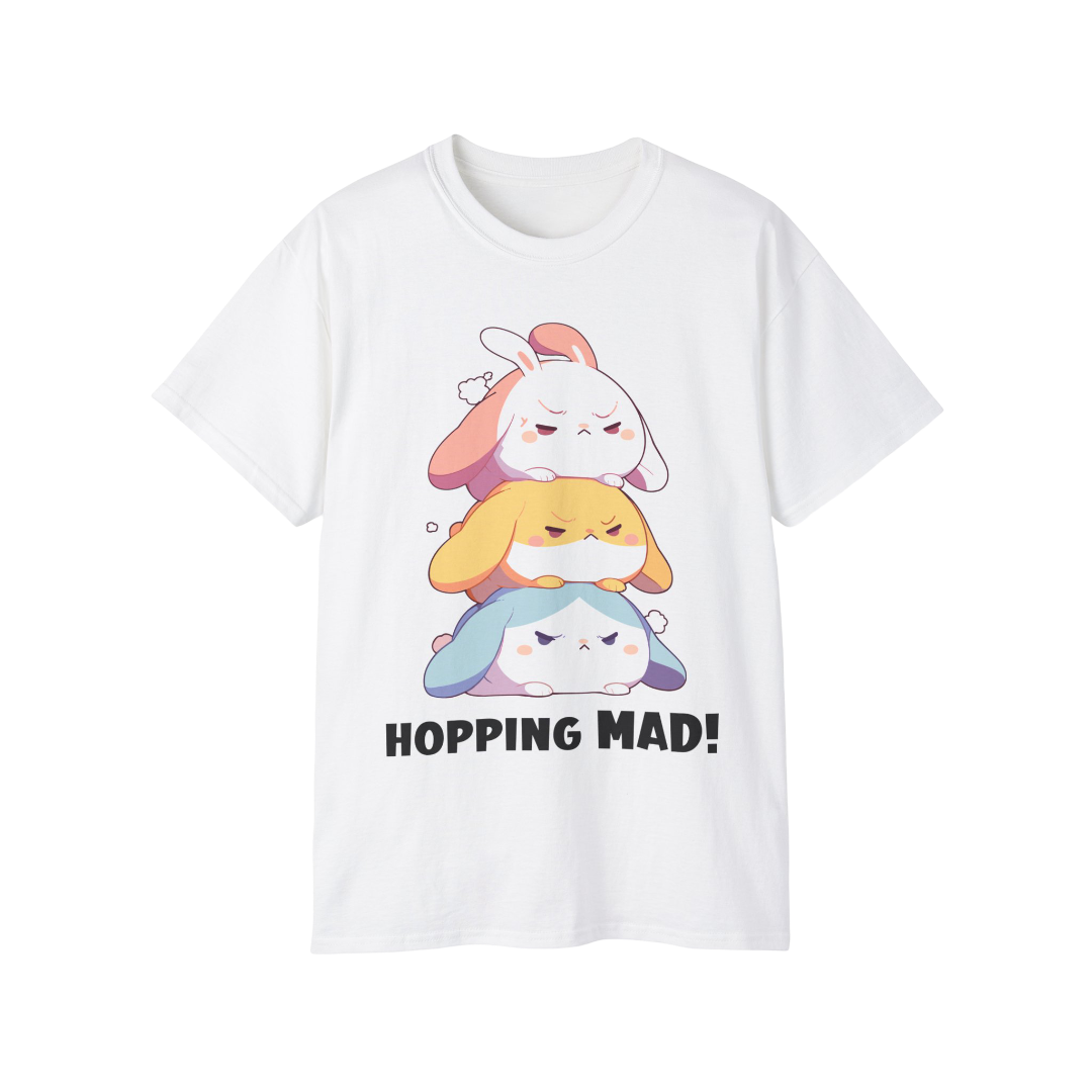 100% Cotton Short Sleeve Tee | Kawaii-Bunny-001