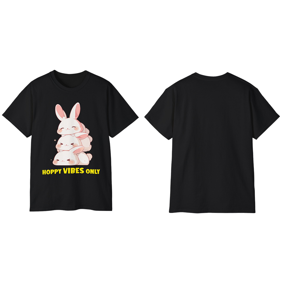 100% Cotton Short Sleeve Tee | Kawaii-Bunny-002