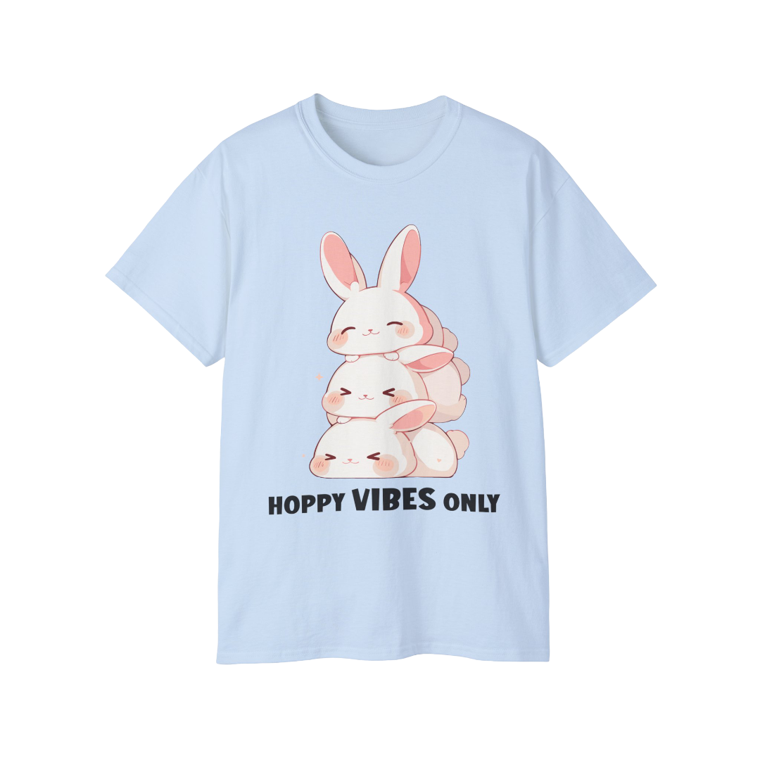 100% Cotton Short Sleeve Tee | Kawaii-Bunny-002