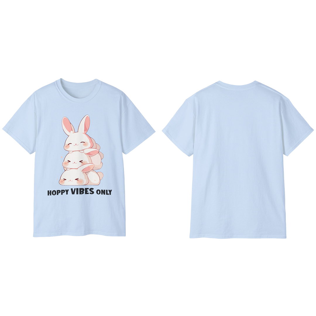 100% Cotton Short Sleeve Tee | Kawaii-Bunny-002