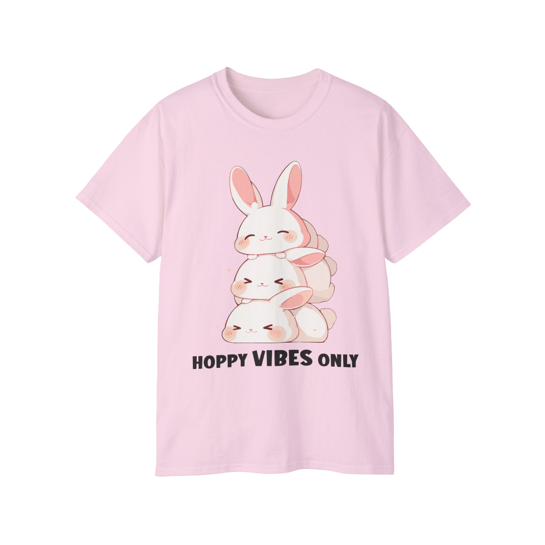 100% Cotton Short Sleeve Tee | Kawaii-Bunny-002