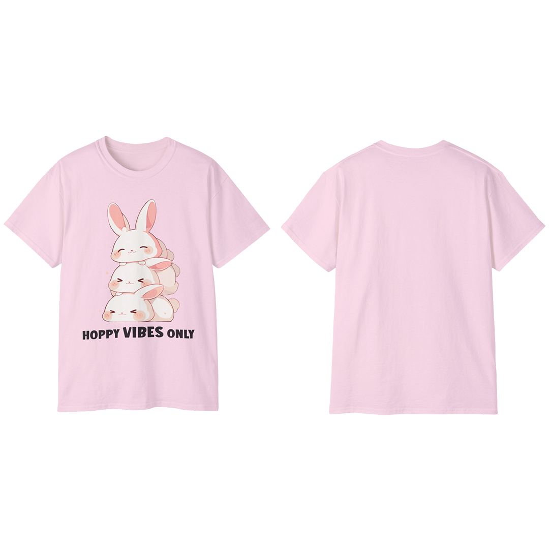 100% Cotton Short Sleeve Tee | Kawaii-Bunny-002