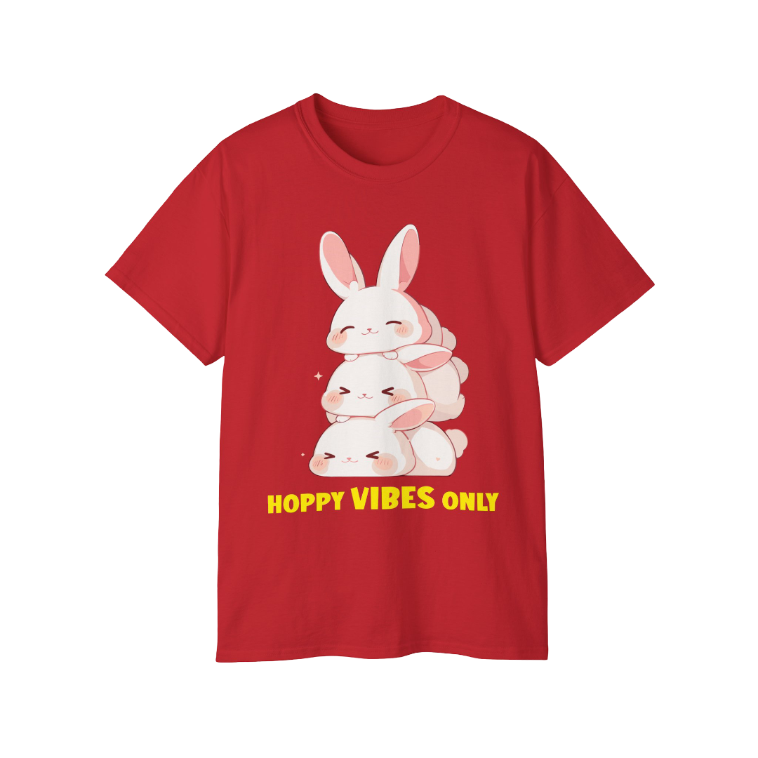 100% Cotton Short Sleeve Tee | Kawaii-Bunny-002