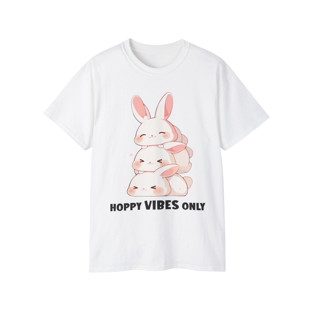 100% Cotton Short Sleeve Tee | Kawaii-Bunny-002