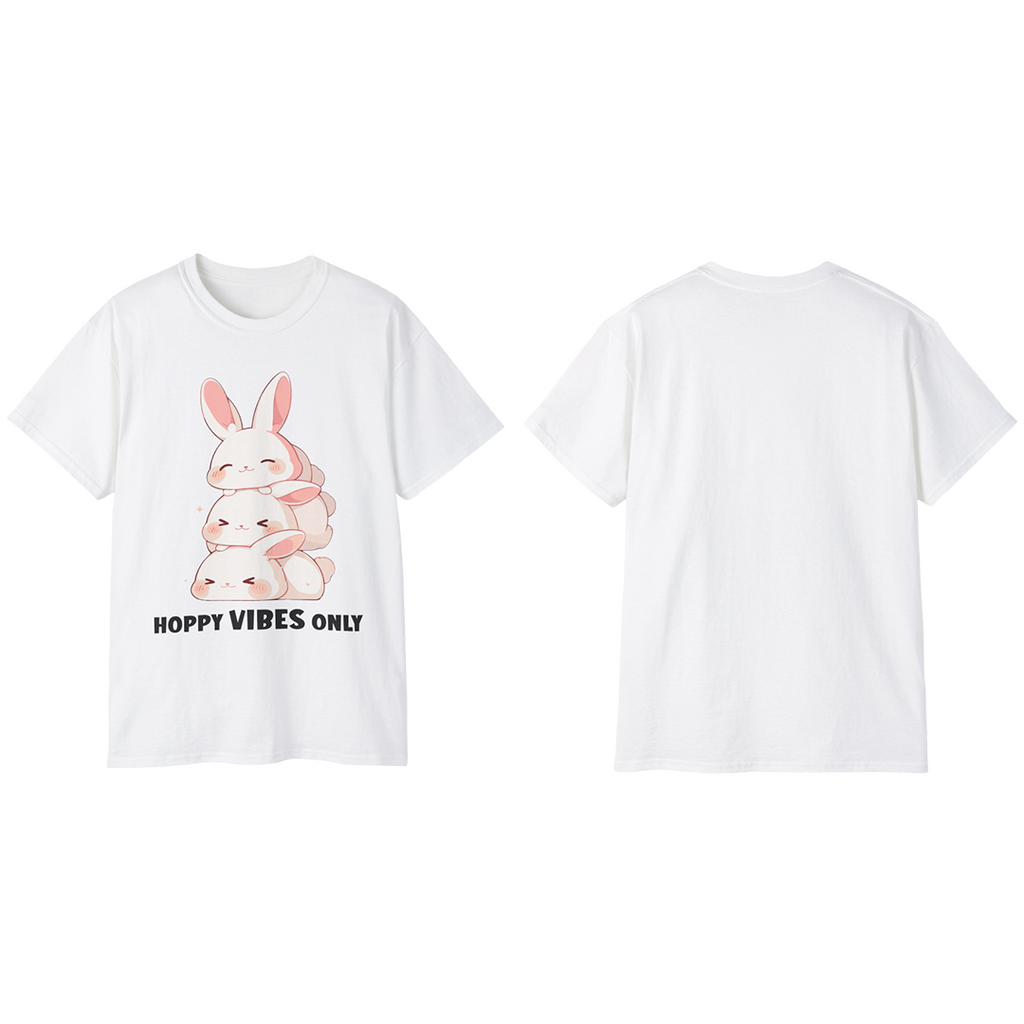 100%纯棉短袖T恤 | Kawaii-Bunny-002
