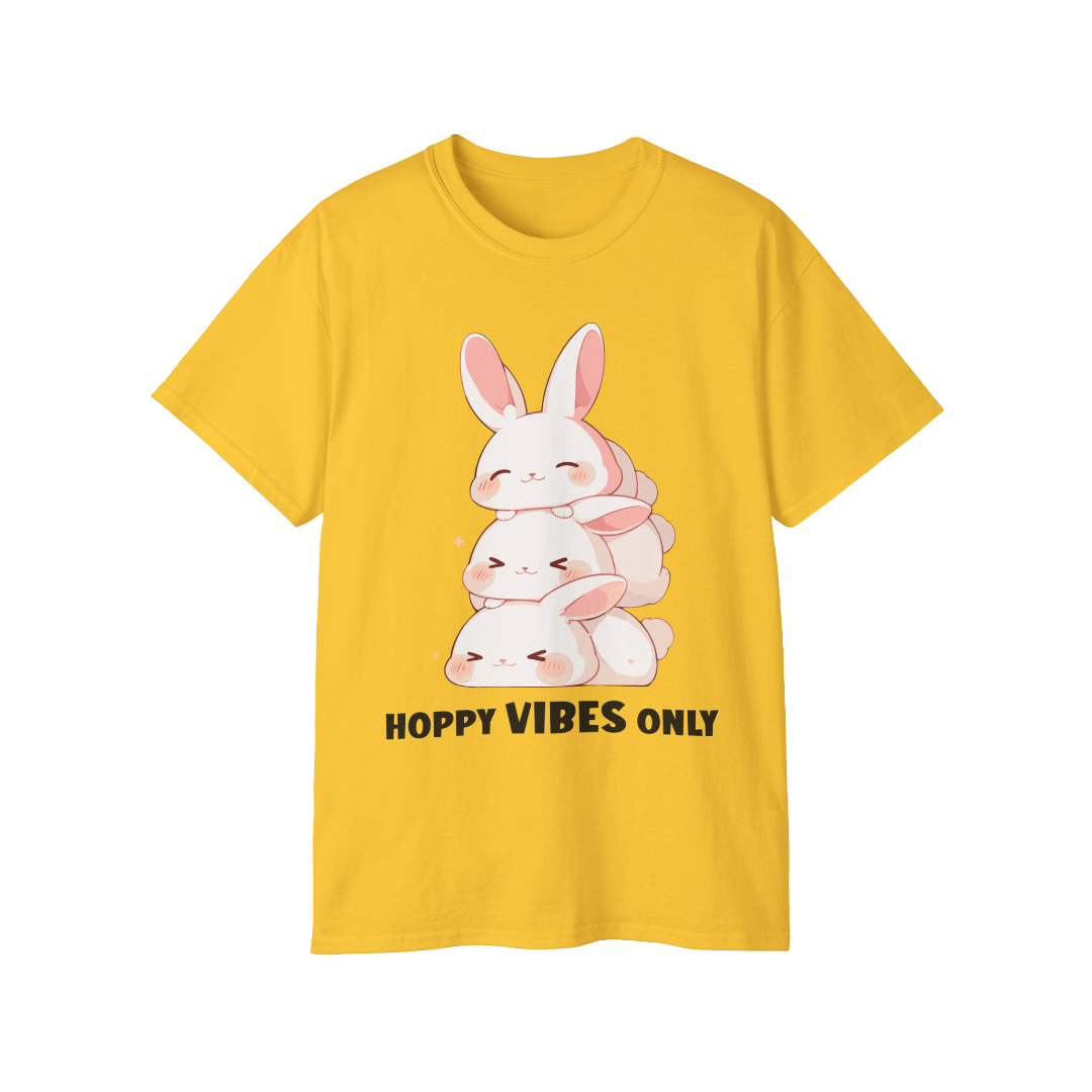 100% Cotton Short Sleeve Tee | Kawaii-Bunny-002