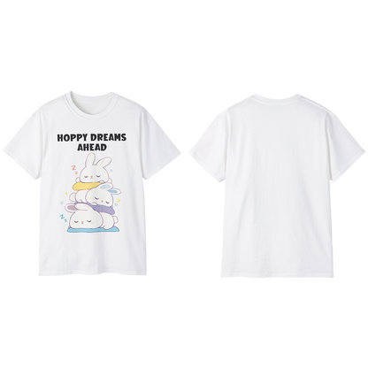 100% Cotton Short Sleeve Tee | Kawaii-Bunny-003