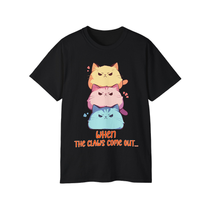 100% Cotton Short Sleeve Tee | Kawaii-Cat-001