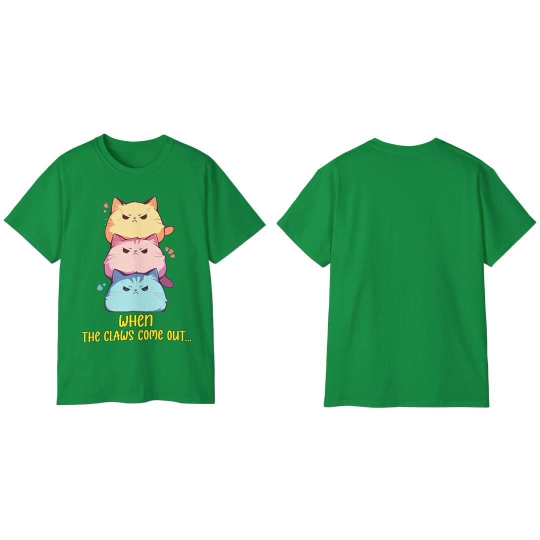 100%纯棉短袖T恤 | Kawaii-Cat-001