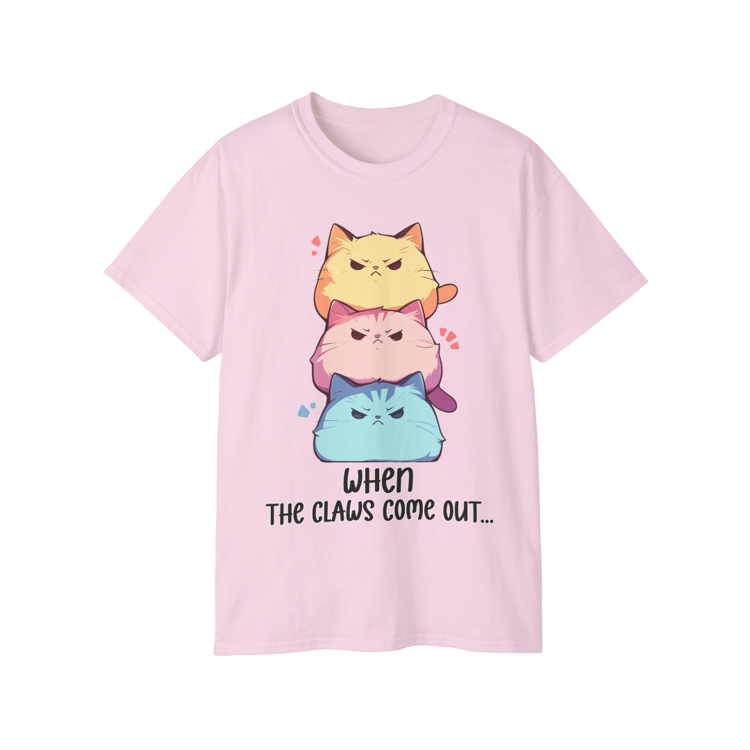 100%纯棉短袖T恤 | Kawaii-Cat-001