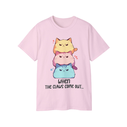 100% Cotton Short Sleeve Tee | Kawaii-Cat-001