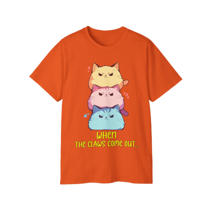 100% Cotton Short Sleeve Tee | Kawaii-Cat-001