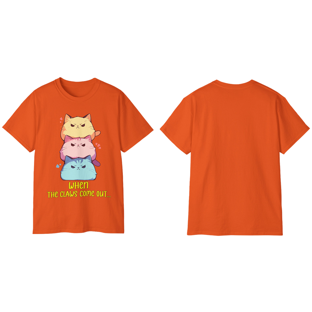 100%纯棉短袖T恤 | Kawaii-Cat-001