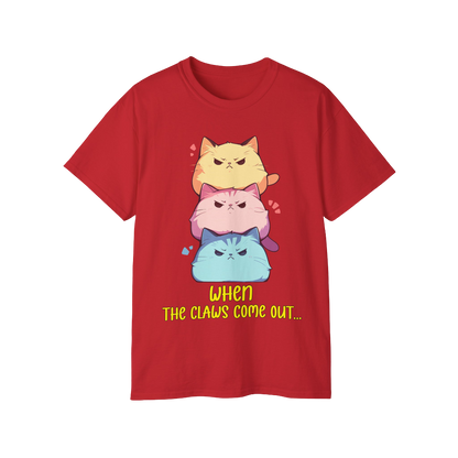 100% Cotton Short Sleeve Tee | Kawaii-Cat-001