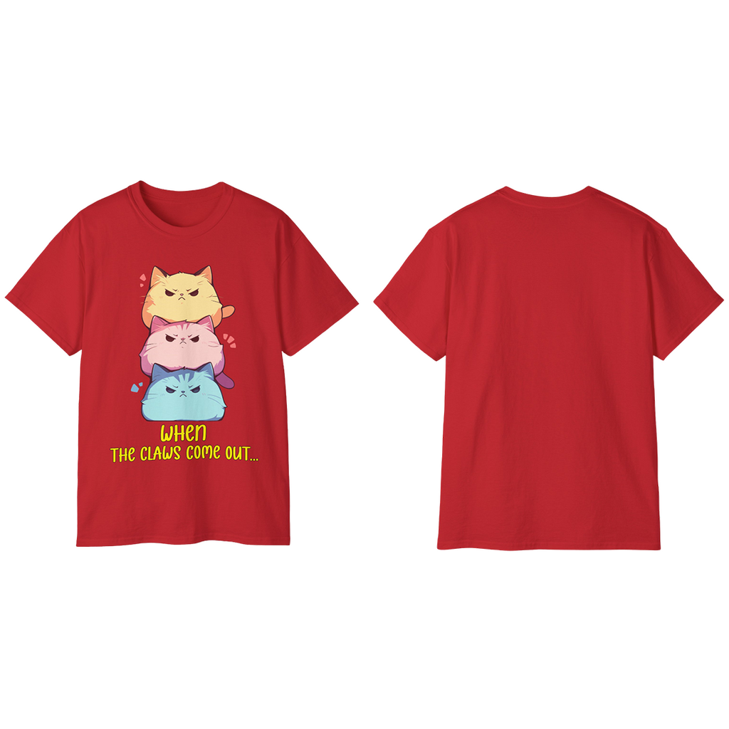 100%纯棉短袖T恤 | Kawaii-Cat-001
