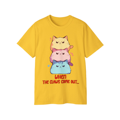 100% Cotton Short Sleeve Tee | Kawaii-Cat-001