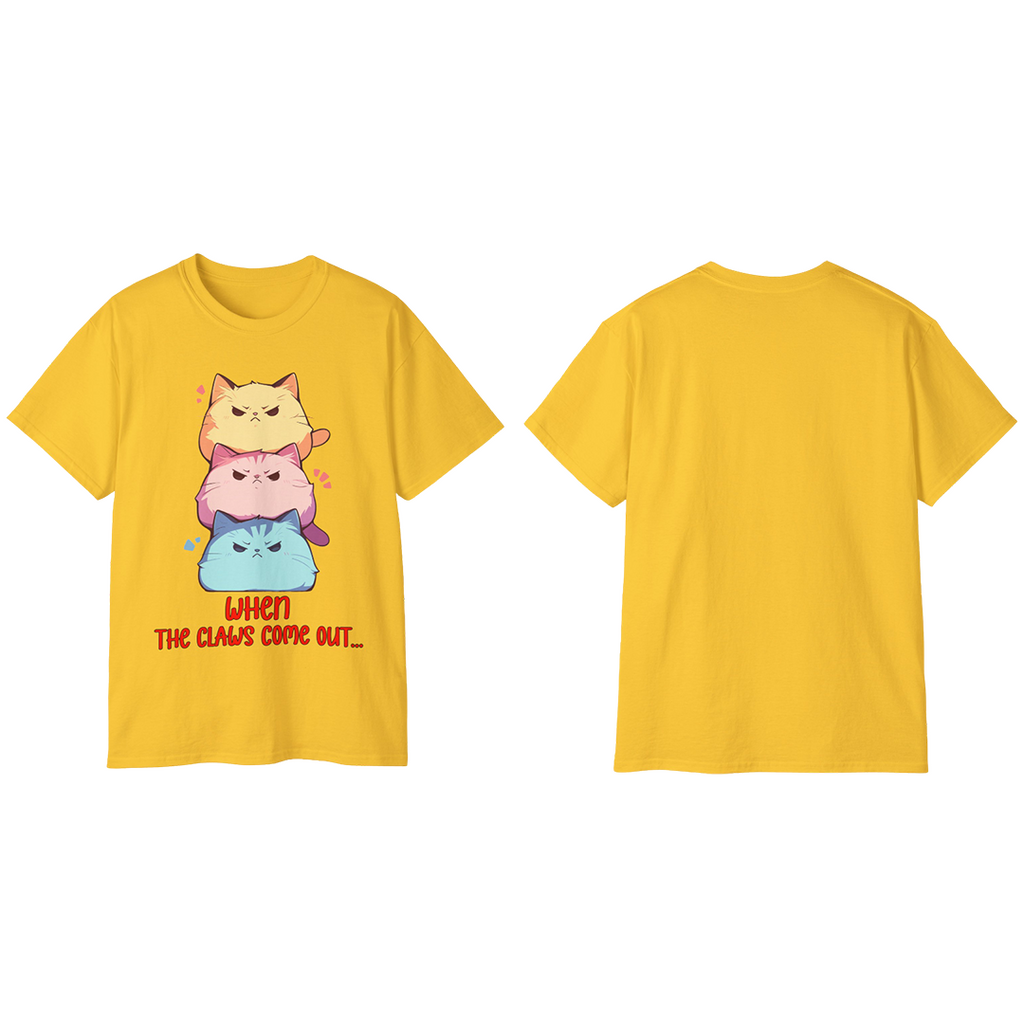 100%纯棉短袖T恤 | Kawaii-Cat-001