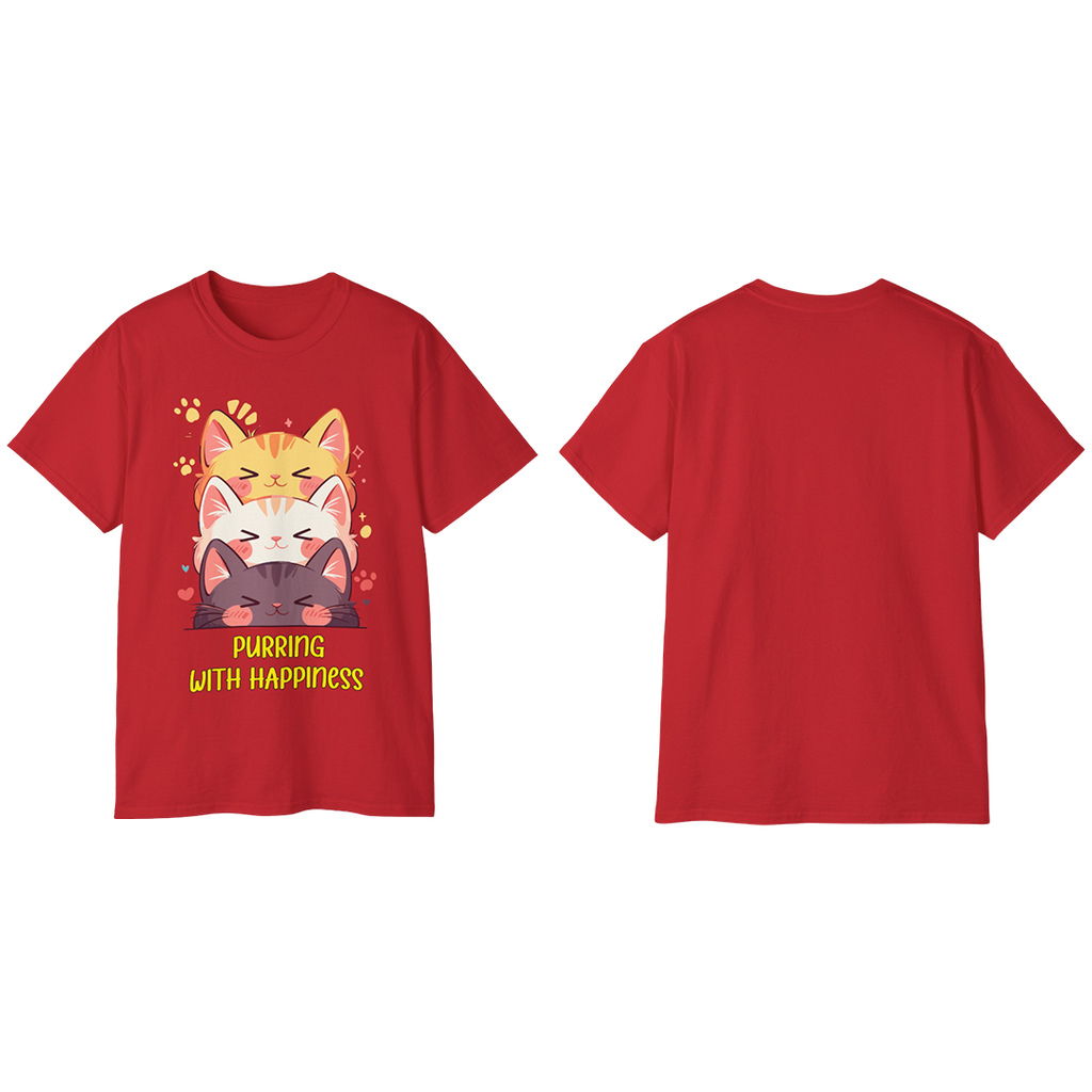 100%纯棉短袖T恤 | Kawaii-Cat-002