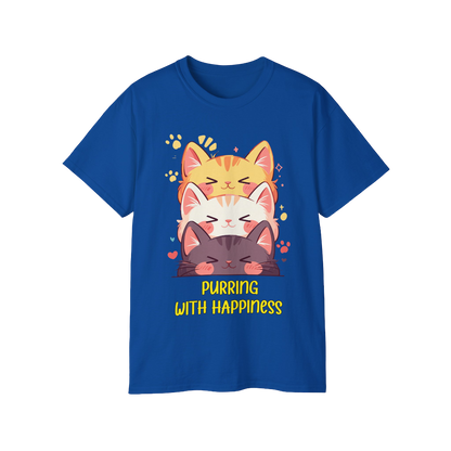 100% Cotton Short Sleeve Tee | Kawaii-Cat-002