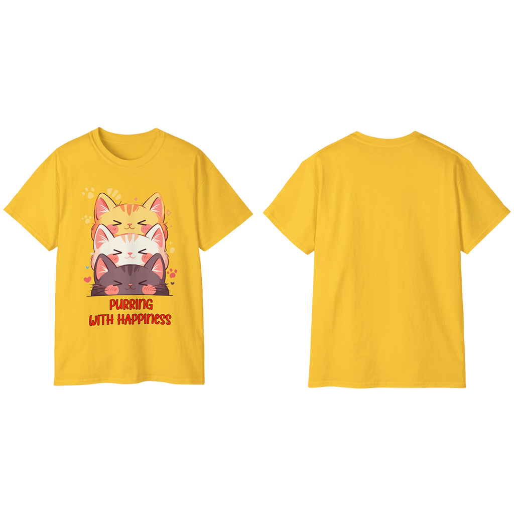 100%纯棉短袖T恤 | Kawaii-Cat-002