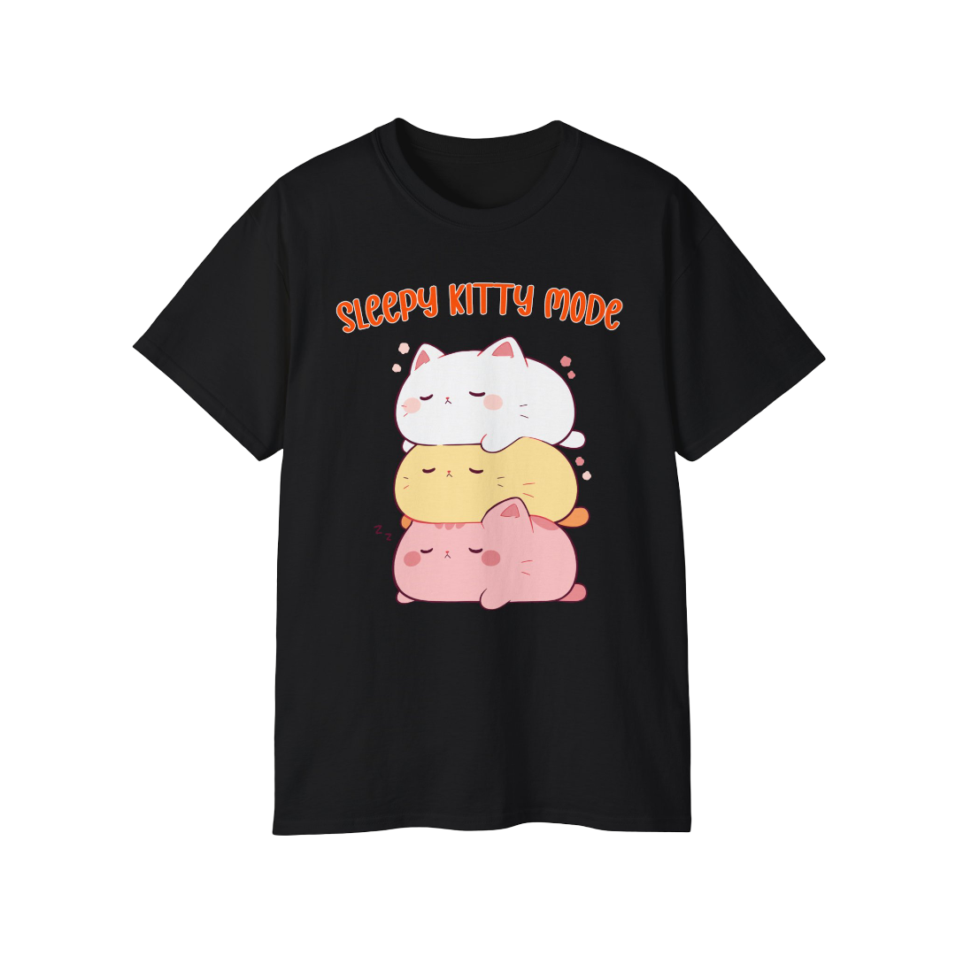 100% Cotton Short Sleeve Tee | Kawaii-Cat-003